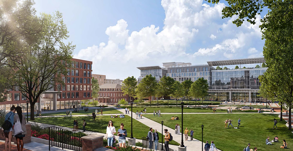 A planned state-of-the-art welcome center.