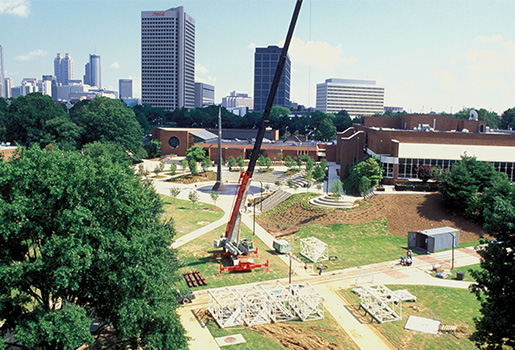 Map of construction on GT campus