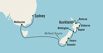map of travel trip