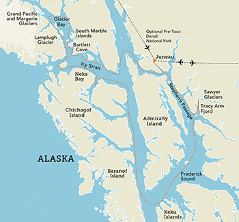 map of travel trip