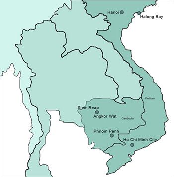 map of travel trip