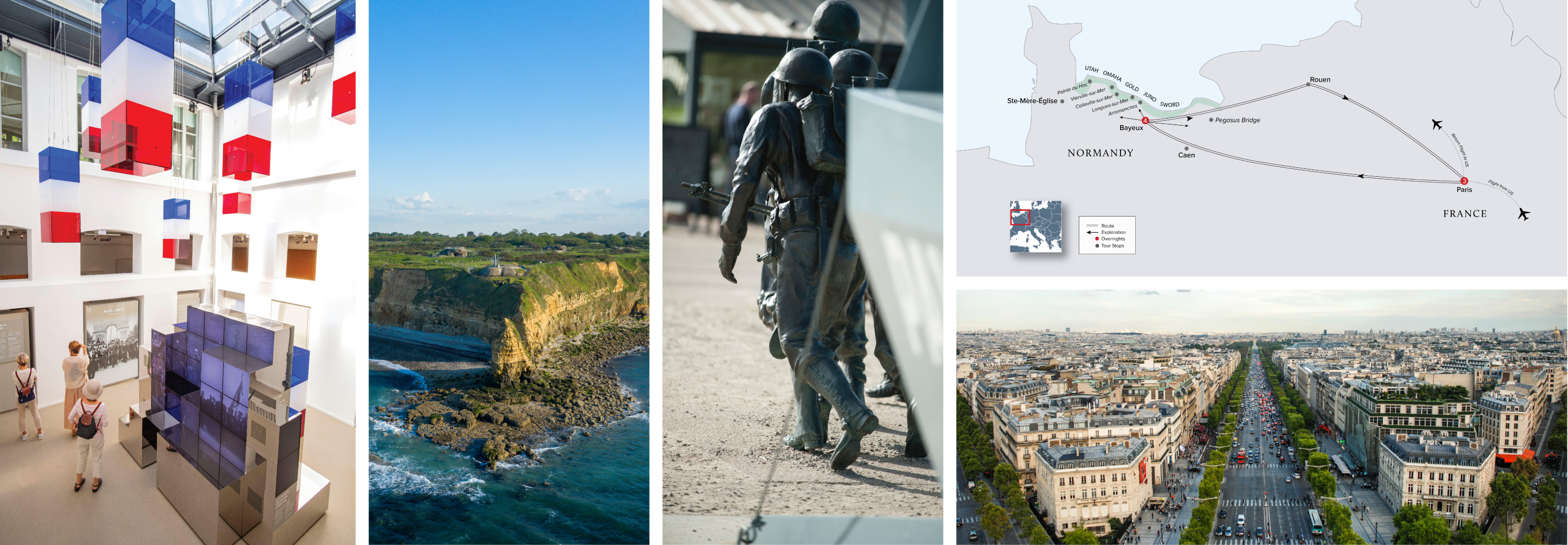 Collage of trip scenery 