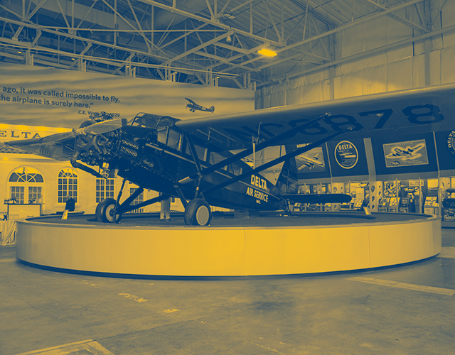 photo of a plane in the Delta Museum