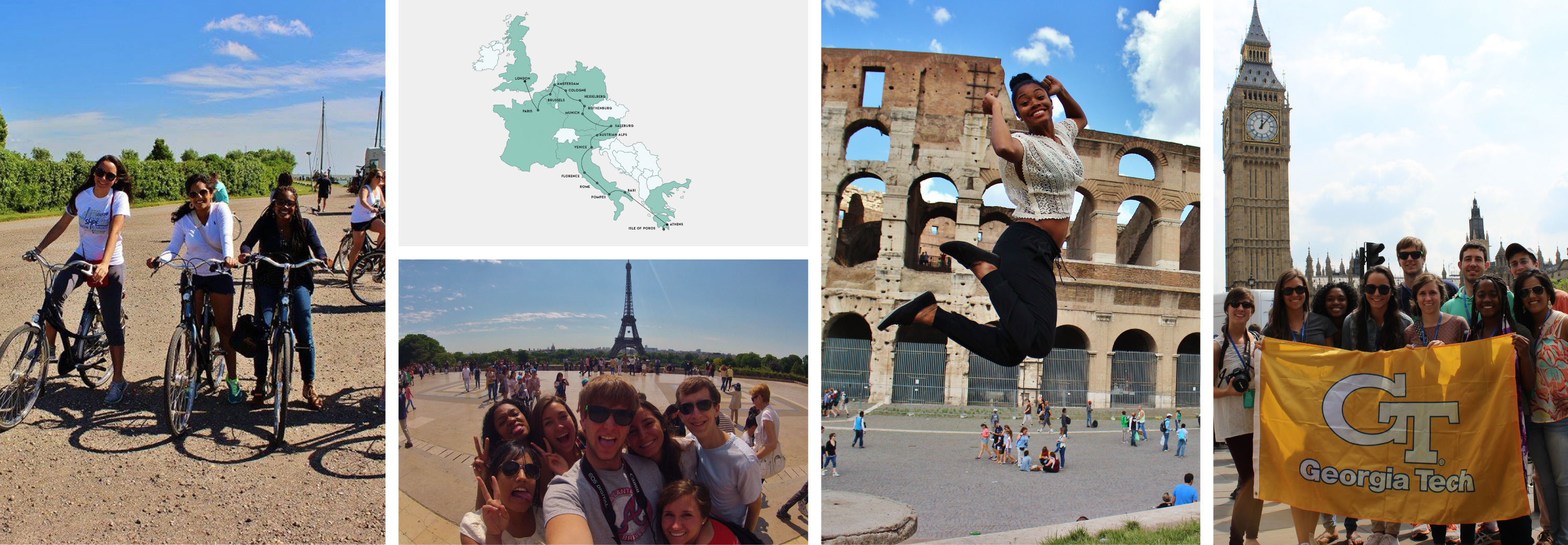 Collage of Europe Grad Trip