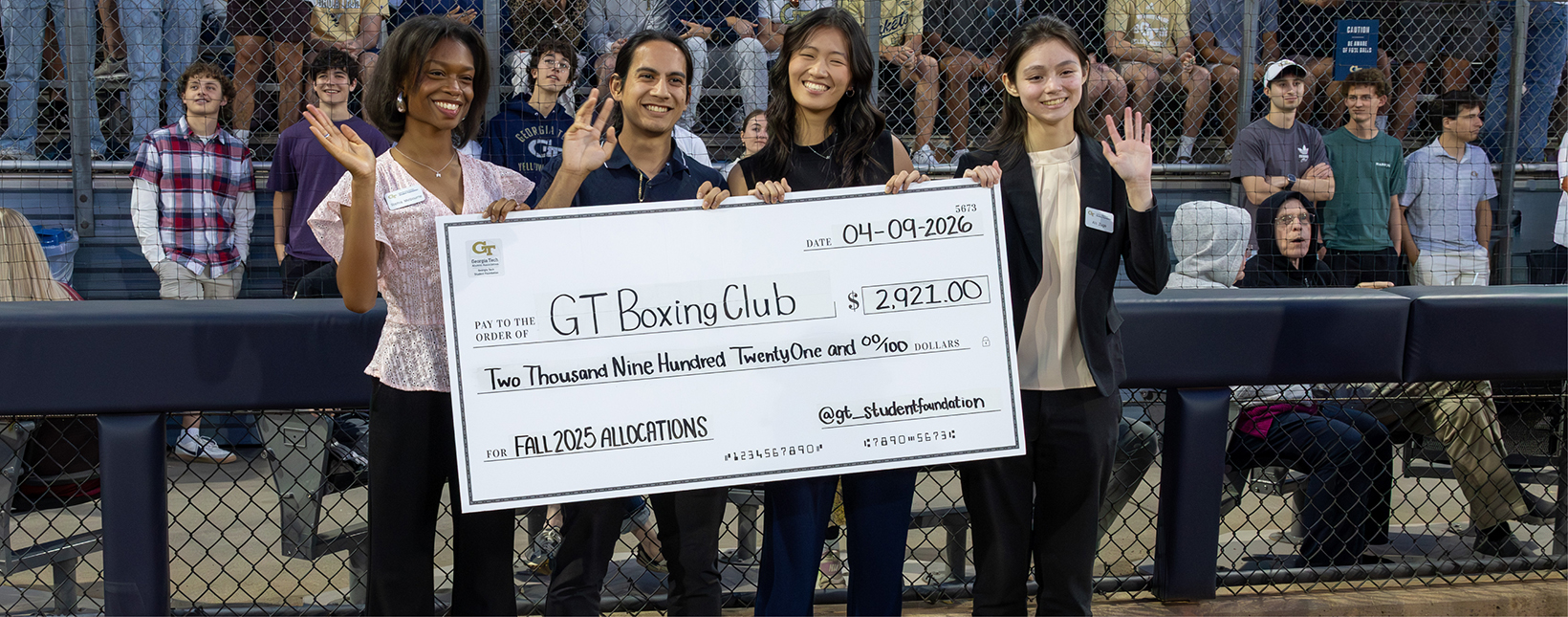 Group of Student Foundation members on campus