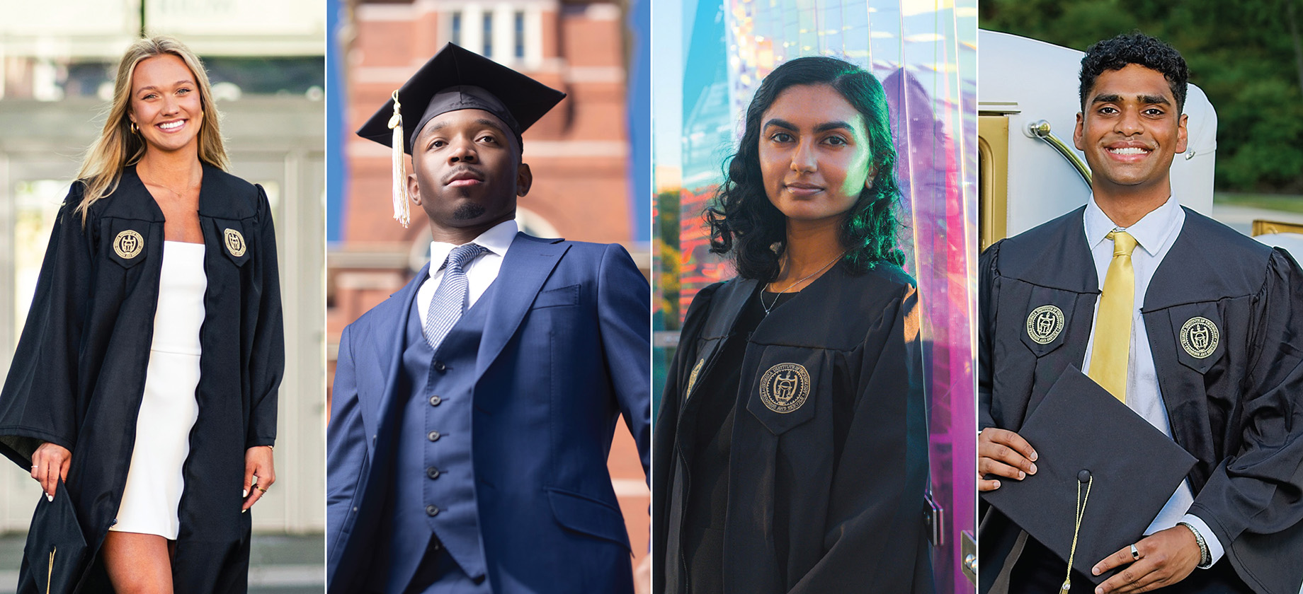 Collage of 4 GT graduating students