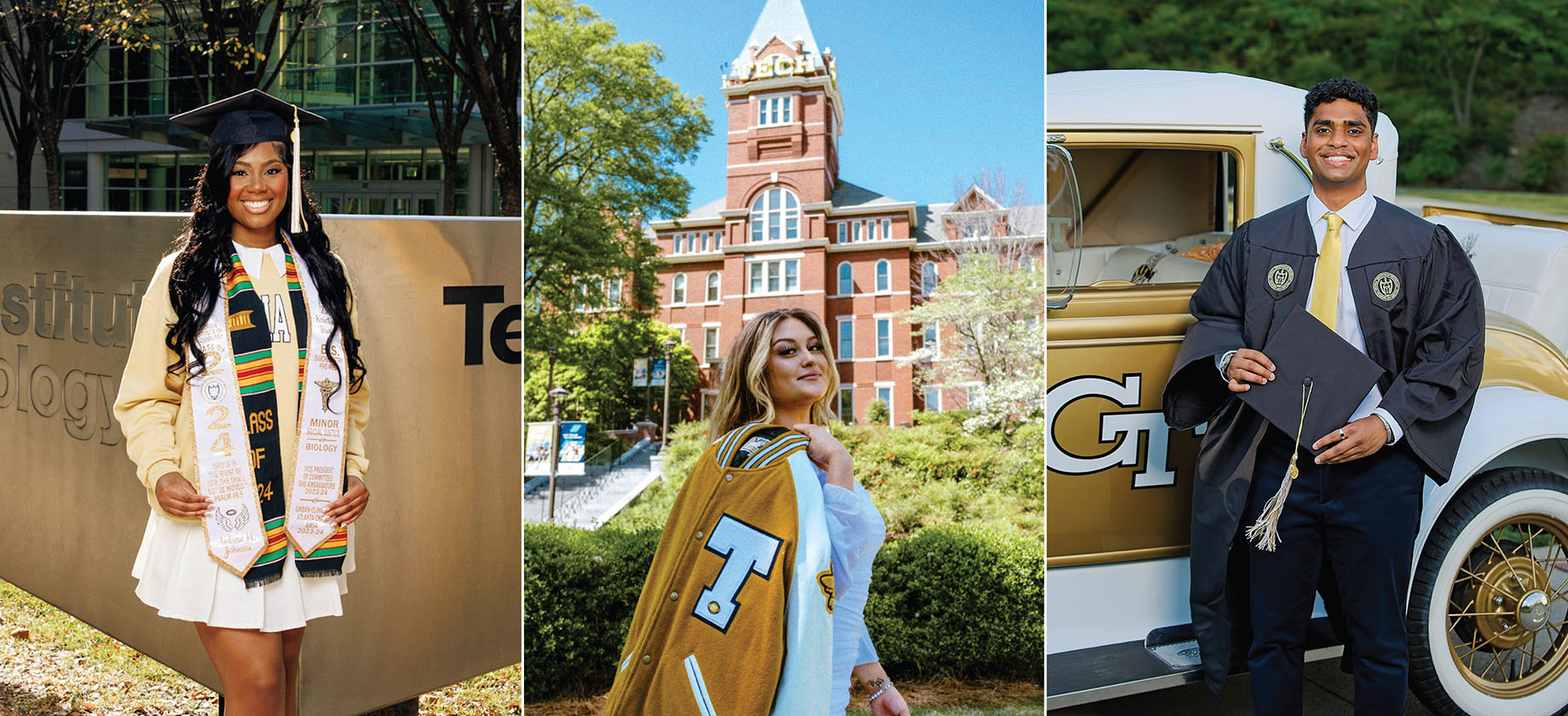 collage of graduating student photos