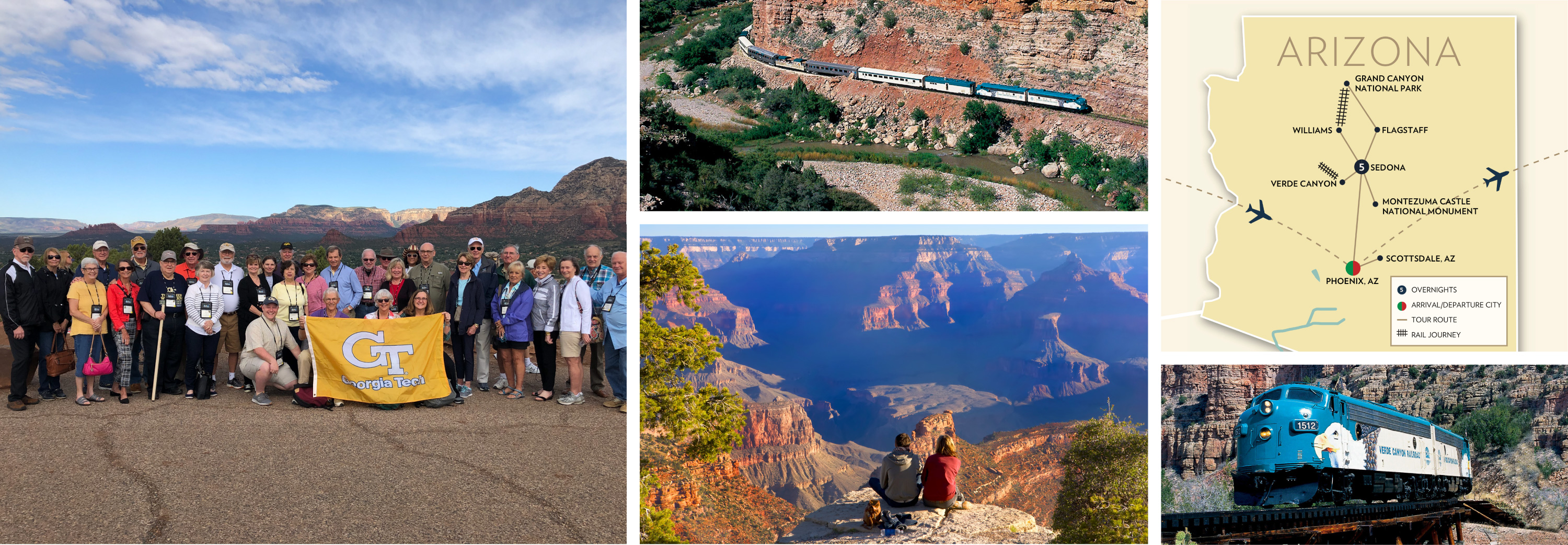 Collage of Grand Canyons scenery