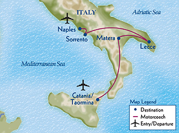 map of travel trip