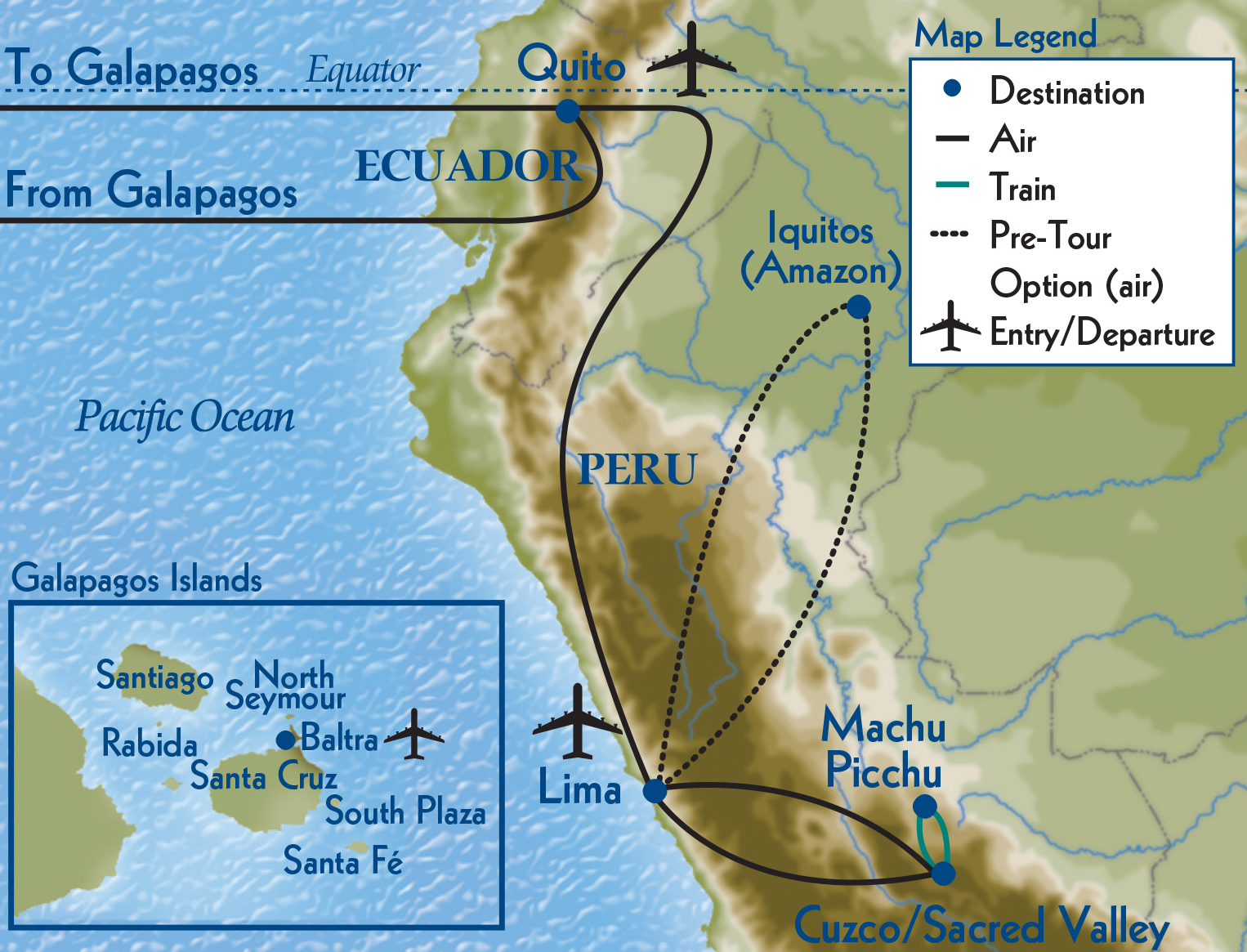 map of travel trip