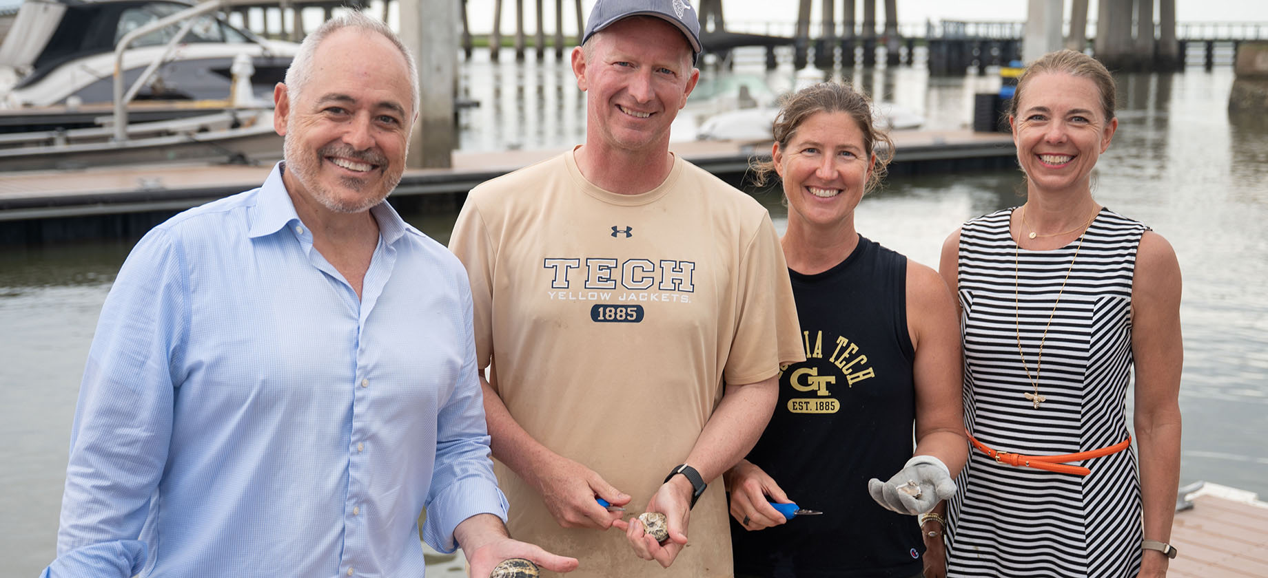 President Cabrera and a student