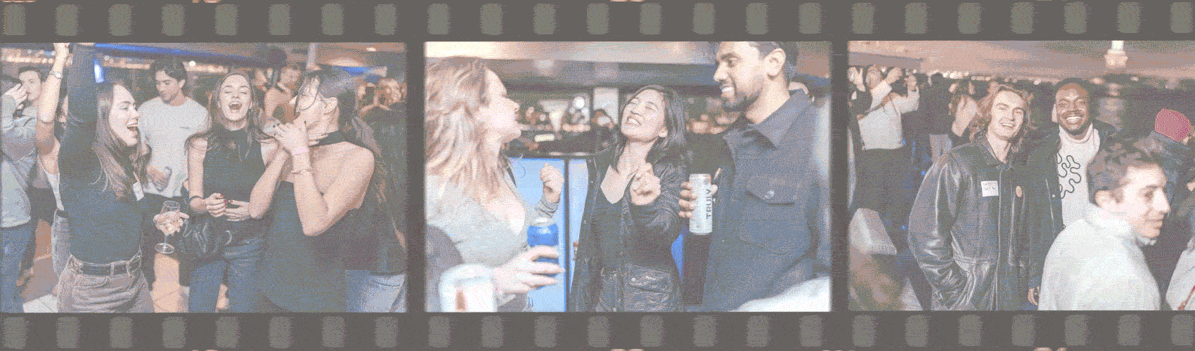 Slider gif of students at a local event