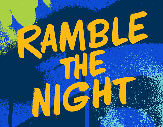 Ramble the Night logo typeface