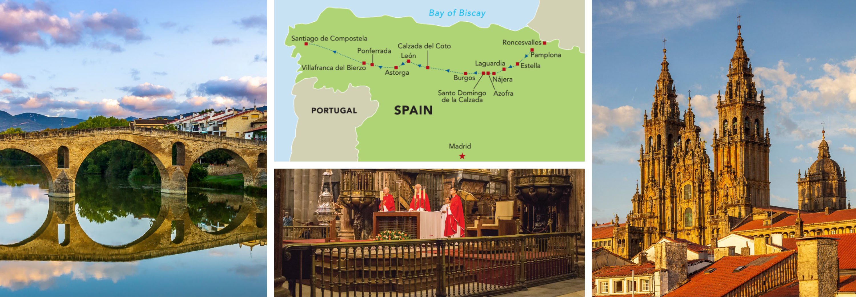 Collage of Northern Spain scenery