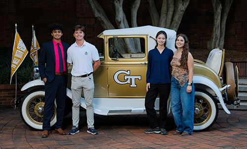 GTSF's Board of Trustees posing with Wreck