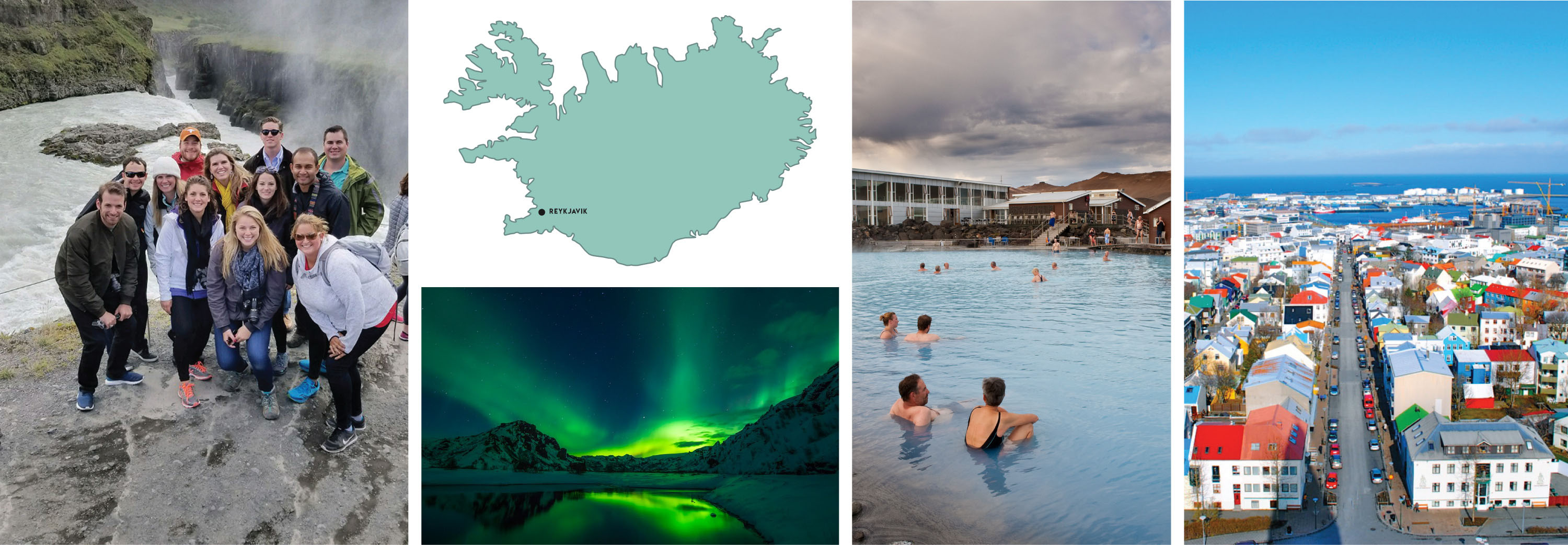 Collage of Iceland scenery