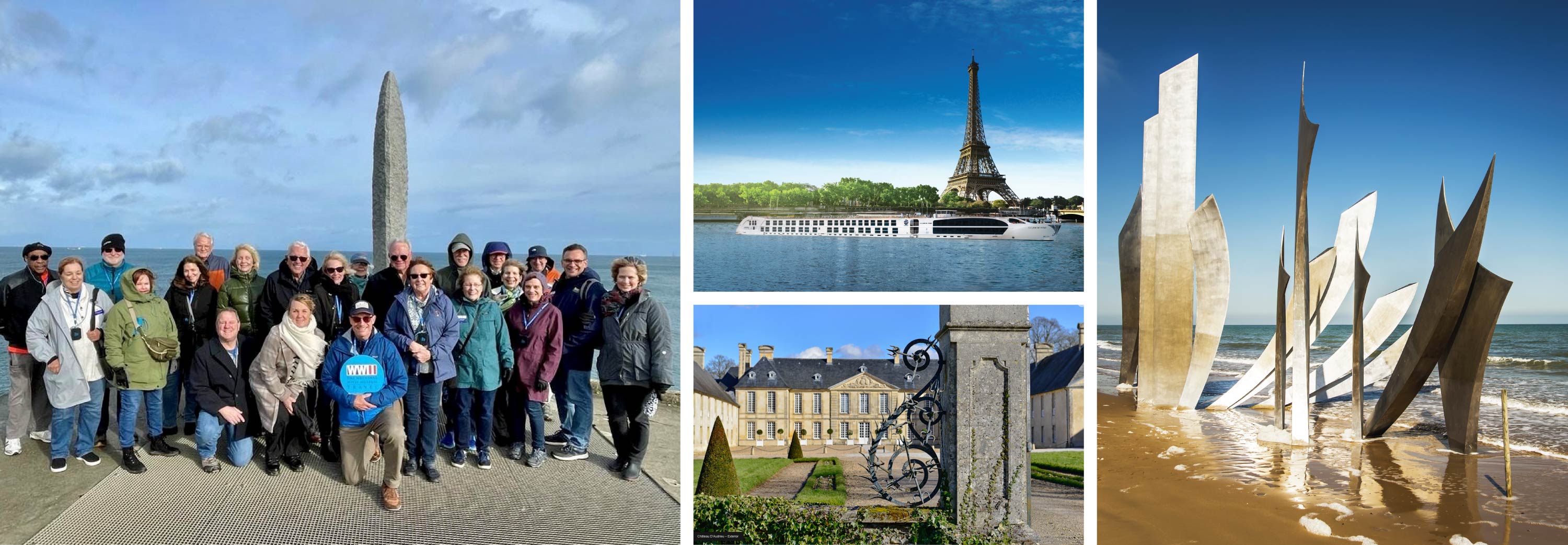 Collage of Seine River Cruise to Paris