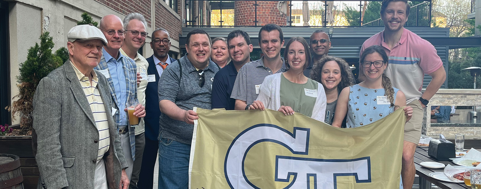 Ramble the night group gathering for a photo