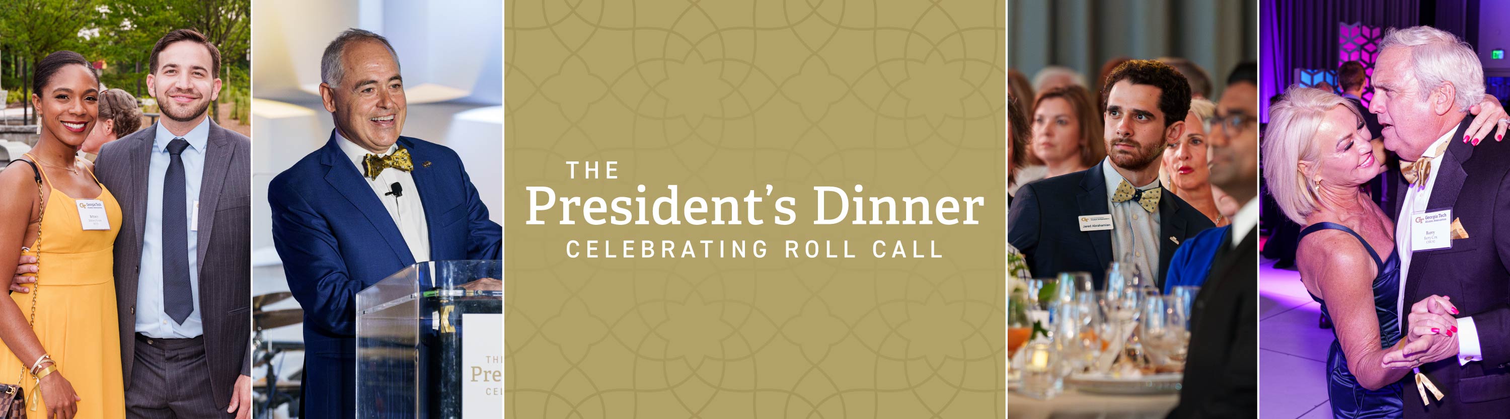 Various images of President's Dinner event