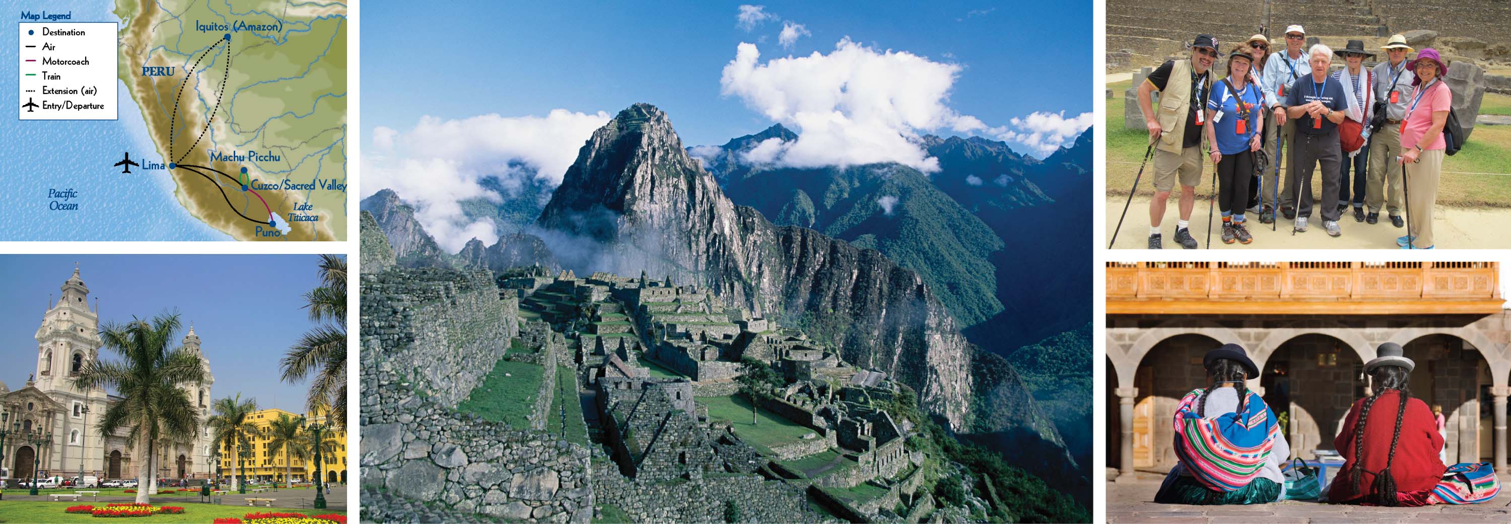Collage of Machu Picchu & Lake Titicaca