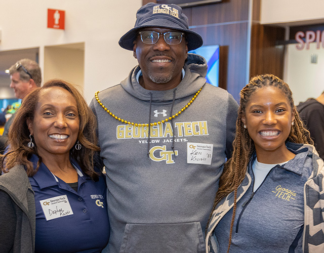 Group of alumni at Game Watching event
