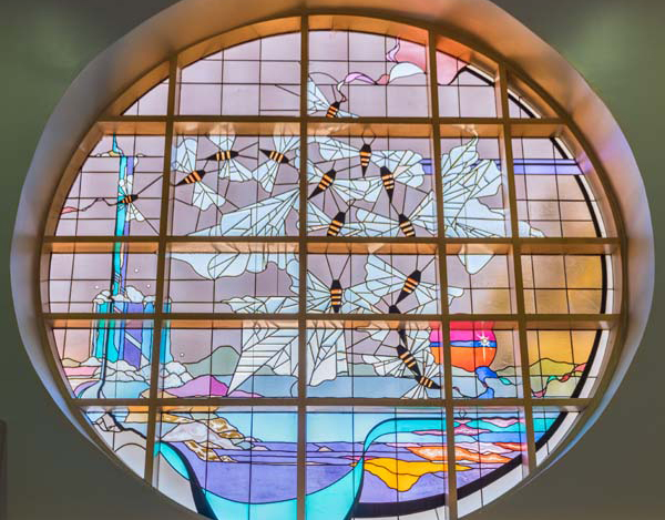 picture of the stained glass window