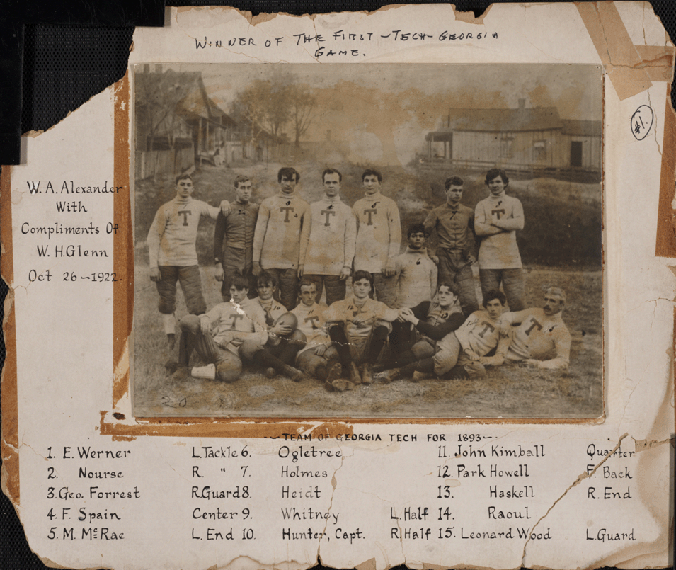 1893 Georgia School of Technology Football team