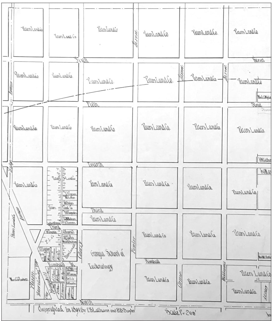 Land plot for the GT Campus 1894