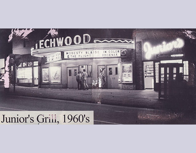 Techwood Theater at night