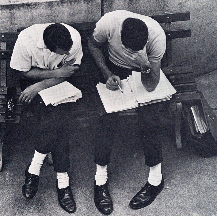 Students stressed while studying