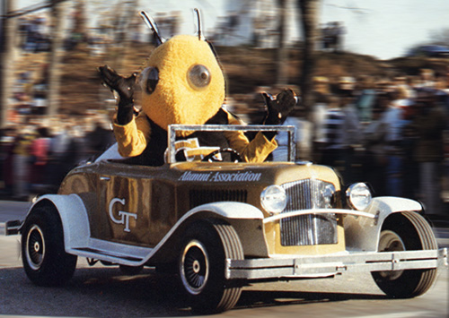 buzz in the Alumni Wreck cruising around town