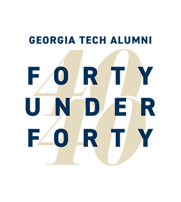 40 Under 40 logo in png format