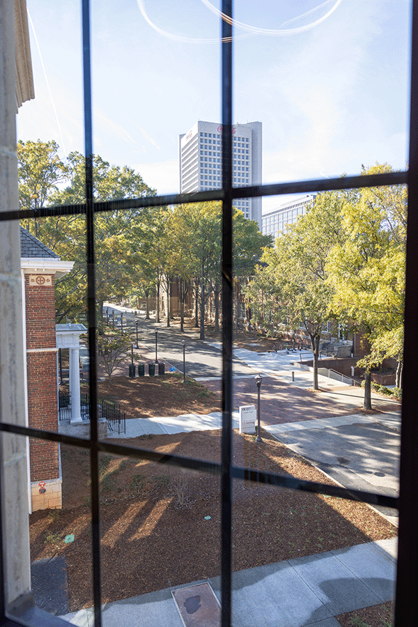 D.M. Smith Building Renovation window view