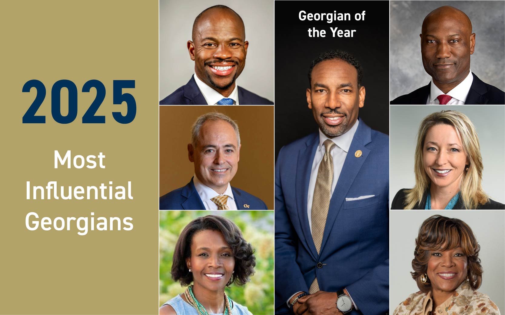 graphic of most influential georgians in 2025