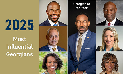 graphic of 2025 most influential Georgians