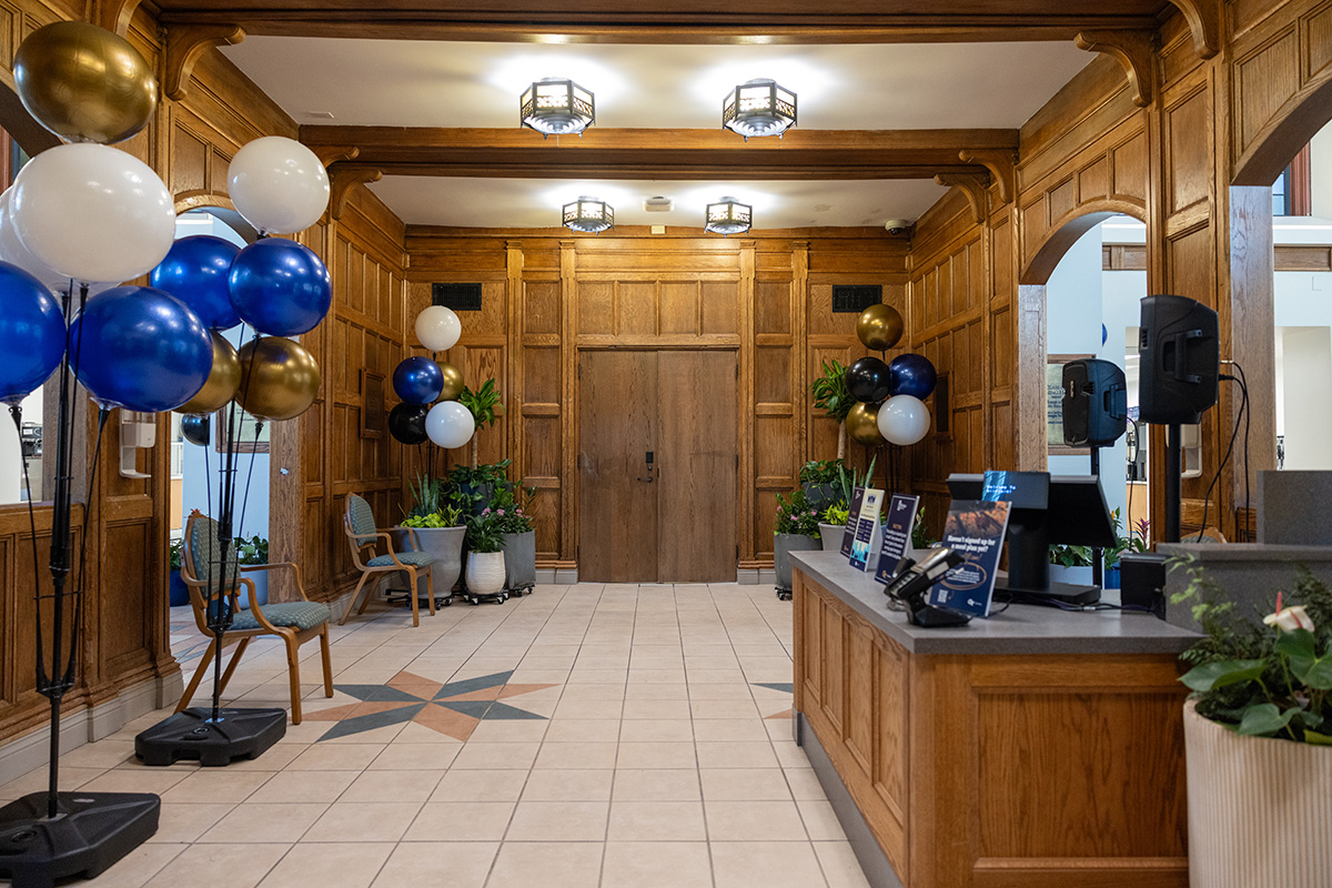 Entrance to Brittain Dining Hall