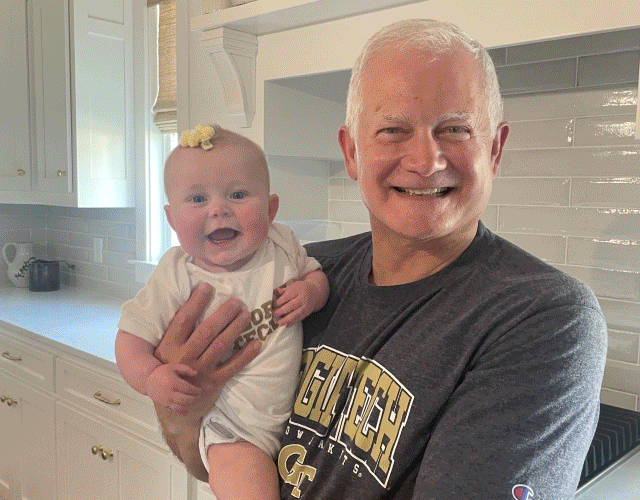 Scrolling GIF of various alumni updates, like babies, weddings, and awards