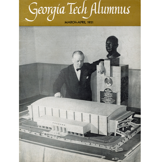 Alumni Magazine cover of the Coliseum