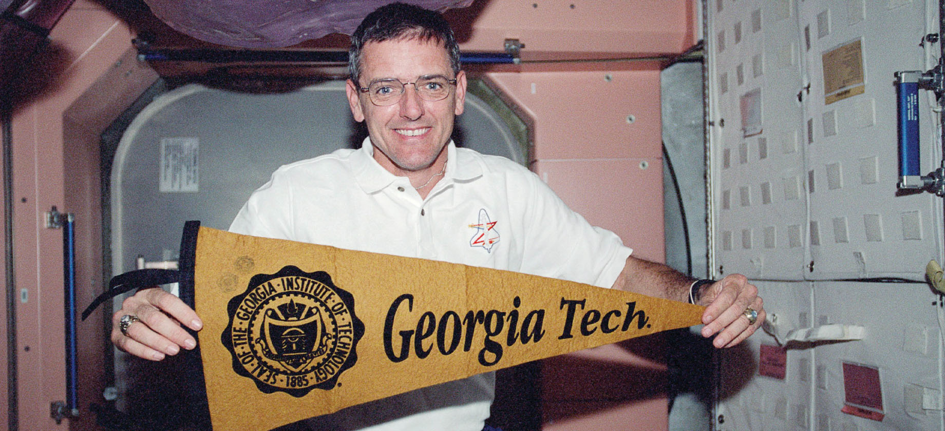 John Young in a space ship