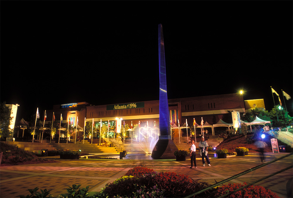 Campanille Lighted during the 1996 Olympics