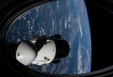 Image of Earth from spaceship
