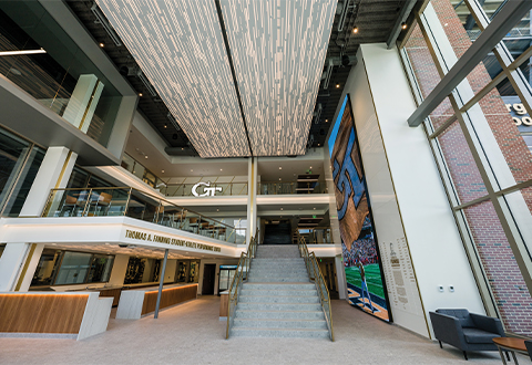 The entry way to the Fanning Center.