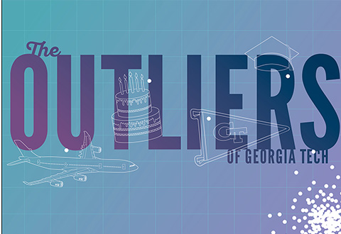 Graphic with the word Outliers