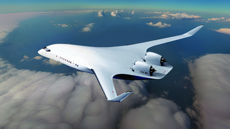 rendering of an aircraft