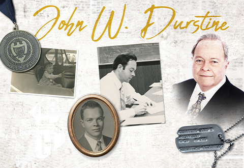 Collage of John W. Durstine through the years