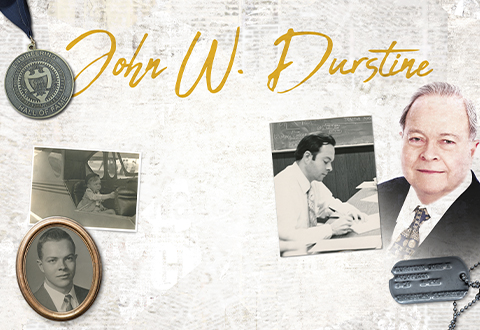 Collage of John W. Durstine through the years