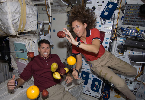 Two GT astronauts in space