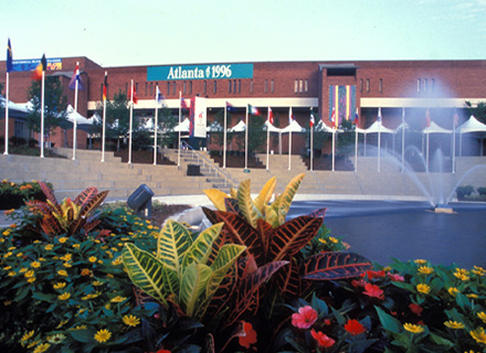 photo of the GT campus during the 1996 Olympics