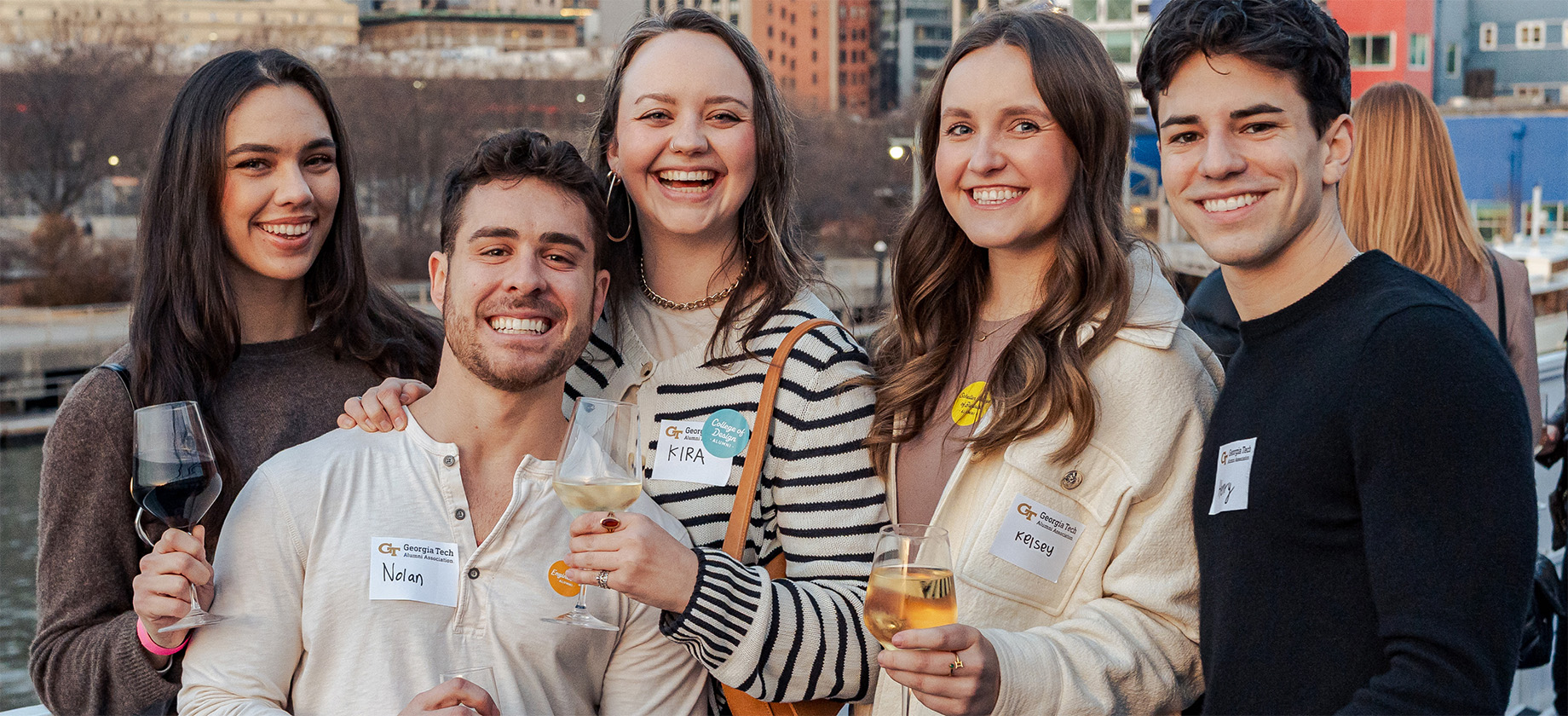 Photo of young people at an event