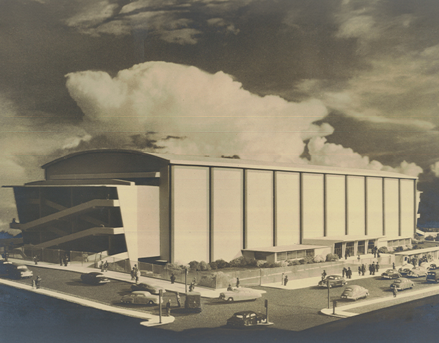 Old photo of the coliseum